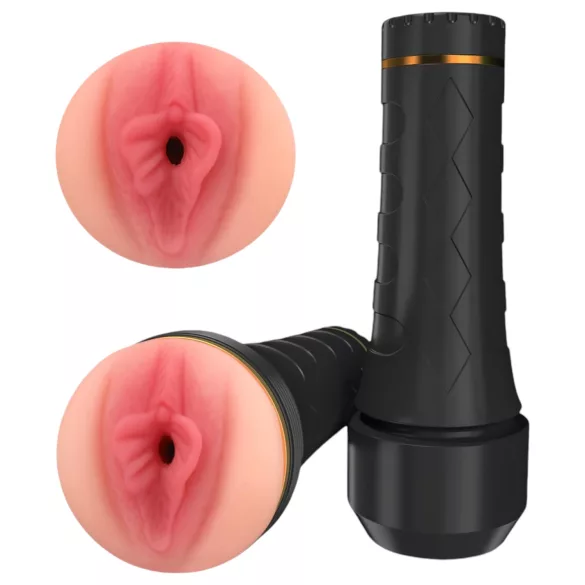 Tracy's Dog - masturbator v obliki realistične vagine - črna/naravna