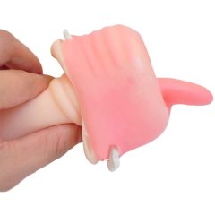   Tracy's Dog Cup - realistična umetna usta z zobmi (naravna)