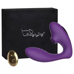   Tracy's Dog 2 - vibrator za žensko stimulacijo 2v1 - vijoličen