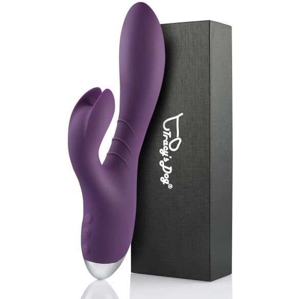 Tracy's Dog - zajčji vibrator z dodatkom za klitoris - vodoodporno - vijoličen