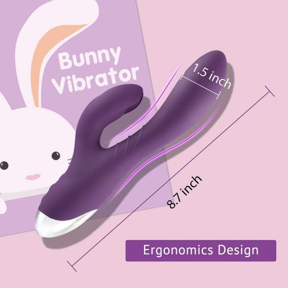 Tracy's Dog Rabbit - vodoodporen klitorisni vibrator na baterije (vijolična)