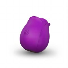   Tracy's Dog Rose - vodoodporen stimulator klitorisa z zračnim valovanjem, ki ga je mogoče ponovno napolniti (vijolična)