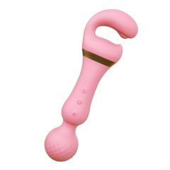   Tracy's Dog Magic Wand - masažni vibrator 3v1 z možnostjo polnjenja (roza)