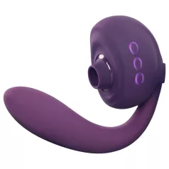   Tracy's Dog OG 3 - vibrator za G-točko s sesalnikom za klitoris (vijoličen)