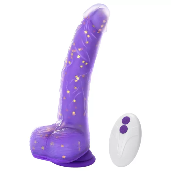 Tracy's Dog Jelivoy - realistični vibrator - 22 cm - vijoličen