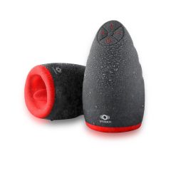   OTOUCH Chiven 2 - vodoodporen vibracijski masturbator za usta, ki se napaja z baterijo (črn)
