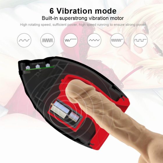 OTOUCH Chiven 2 - vodoodporen vibracijski masturbator za usta, ki se napaja z baterijo (črn)