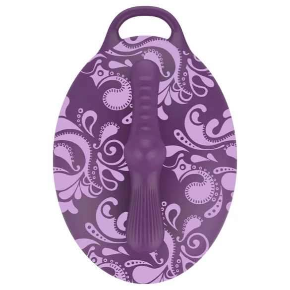 Bouncy Bliss Classic - napihljiva blazina z vibratorjem - vijolična