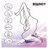 Bouncy Bliss Classic - napihljiva blazina z vibratorjem - vijolična