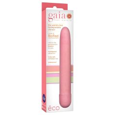 Gaia Eco L - okolju prijazen vibrator (roza) - velik