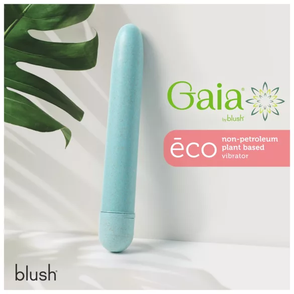 Gaia Eco L - vibrator paličaste oblike - okolju prijazen - moder - velik