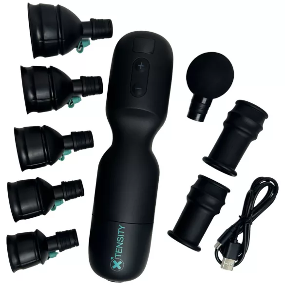 Xtensity 1 - masturbator z vakumom in pulziranjem - črn