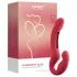 Honey Play Box Harmony Duo - strap-on vibrator z jezikom - rdeč