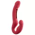 Honey Play Box Harmony Duo - strap-on vibrator z jezikom - rdeč