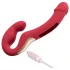 Honey Play Box Harmony Duo - strap-on vibrator z jezikom - rdeč