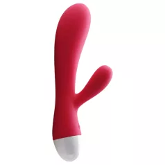   Cotoxo Dolphin & baby - vibratorski masažer za klitoris - akumulatorski - rdeč