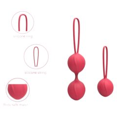 Cotoxo Cherry - Komplet žogic za gekone, 2 kosa (rdeča)