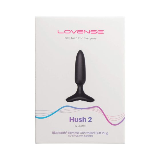LOVENSE Hush 2 XS - majhen analni vibrator za polnjenje (25 mm) - črn