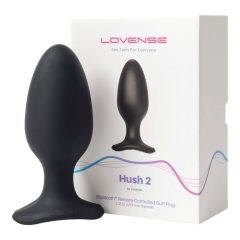   LOVENSE Hush 2 L - majhen analni vibrator za polnjenje (57 mm) - črn