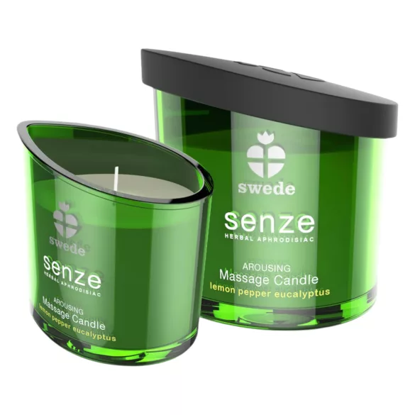 Swede Senze - masažna sveča - evkaliptus, limona - 50ml