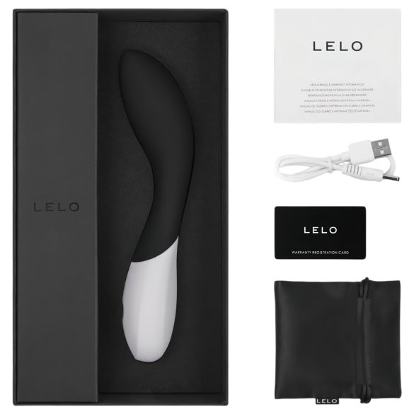 LELO Mona Wave - vibrator za G-točko - vodoodporen - črn