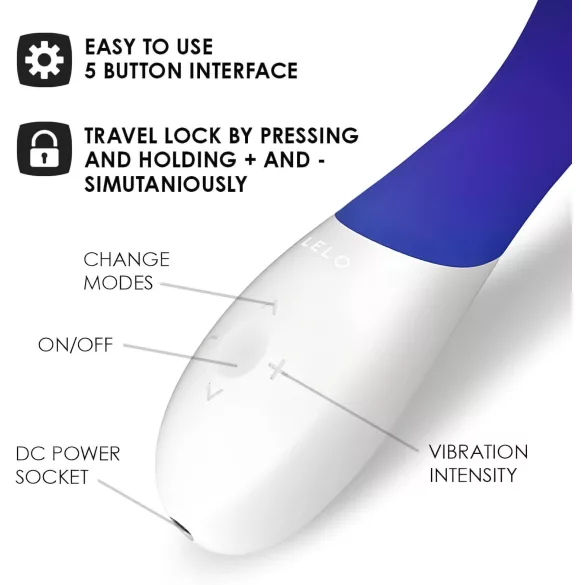 LELO Mona Wave - vibrator za G-točko - vodoodporen - modra
