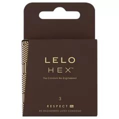   LELO Hex Respect XL - kondomi XL - tanek in močan lateks - 3 kosi