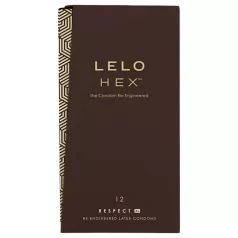 LELO Hex Respect XL - kondomi XL - ultra tanki - 12 kosov
