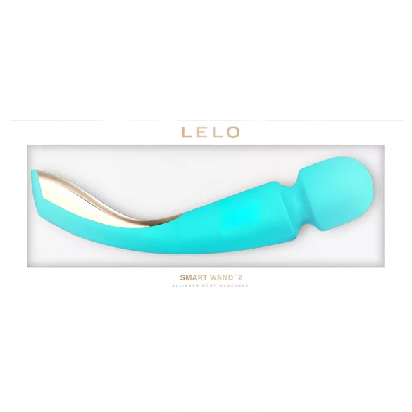 LELO - masažni vibrator - velika velikost, polnjenje, turkizna barva