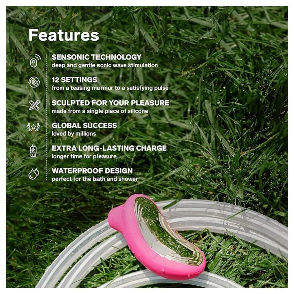 LELO Sona 2 - stimulator klitorisa z zvočnimi valovi - rdeča