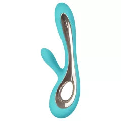   LELO Soraya 2 - vibrator s klitoralnim nastavkom - vodoodporen - turkizen