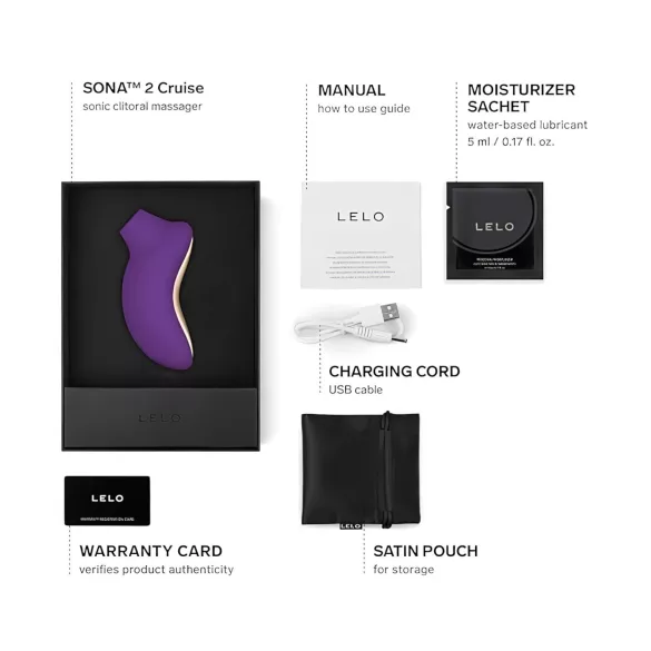 LELO Sona 2 Cruise - stimulator klitorisa z valovi - vijolična