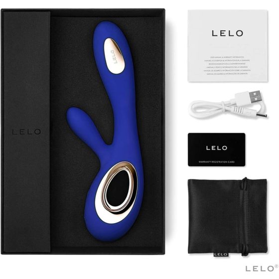 LELO Soraya Wave - brezžični vibrator s paličico in nihajočo roko (modra)