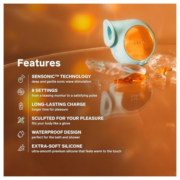LELO Sila - klitorisalni vibrator z zvočnimi valovi - vodoodporen lila