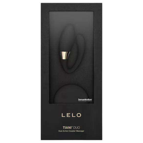 LELO Tiani Duo - vibrator za pare - silikon - črna