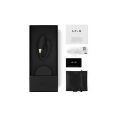 LELO Tiani Duo - silikonski vibrator (črn)