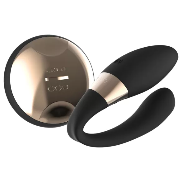 LELO Tiani Duo - vibrator za pare - silikon - črna