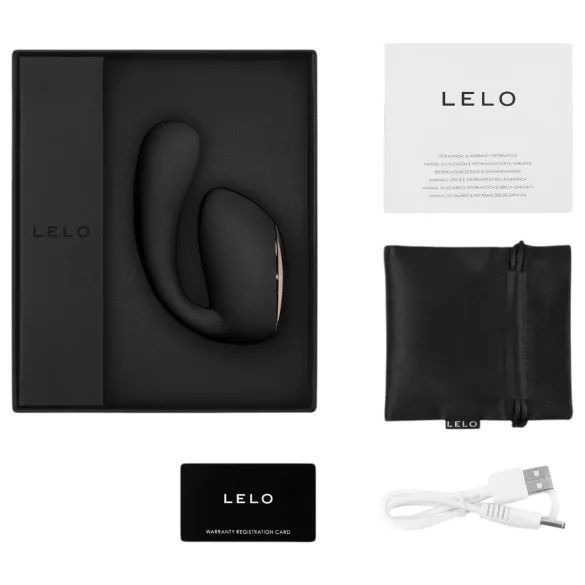 LELO Ida Wave - Aplikacijsko vodeni vibrirajoči in vrteči se vibrator (črn)