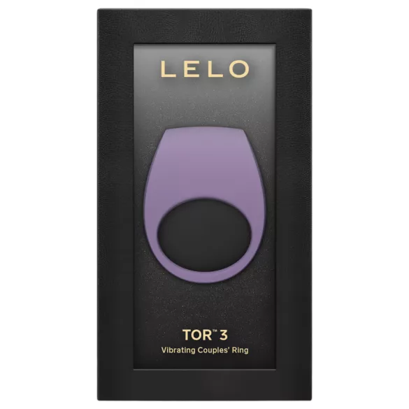 LELO Tor 3 - vibracijski obroč za penis - polnilni, pametni - vijoličen