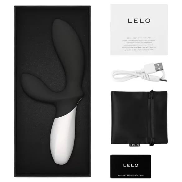 LELO Loki Wave 2 - vibrator za prostato - polnjenje, vodoodporen - črna
