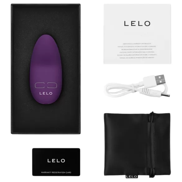 LELO Lily 3 - vibrator za klitoris - polnilen, vodoodporen - temno vijoličen