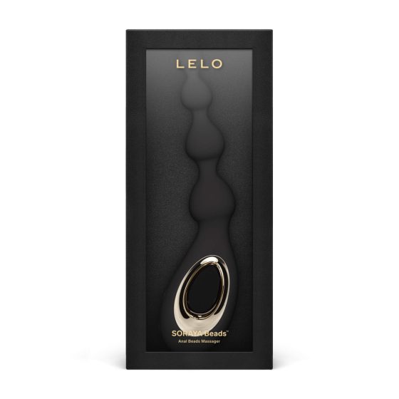 LELO Soraya Beads - vodoodporni analni vibrator z možnostjo polnjenja (črn)