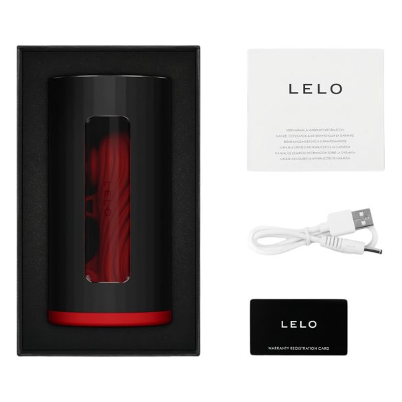 LELO F1s V3 - interaktivni masturbator (rdeč)