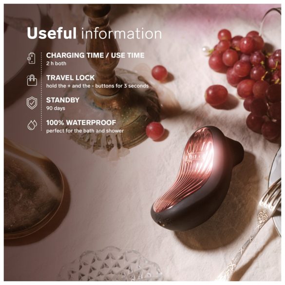 LELO - stimulátor za klitoris z zvočnimi valovi - črna