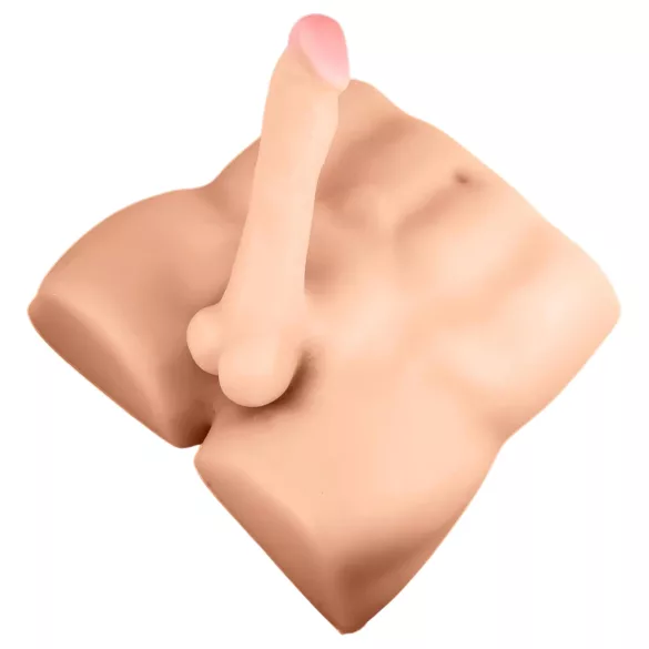 Blush X5 Rough Rider - moški torzo masturbator - naravna barva