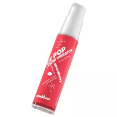 Crushious ZZ POP - užitni tekoči vibrator, jagoda (10 ml)