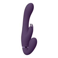   Vive Suki - vibrator brez naramnic za polnjenje s stimulatorjem klitorisa zajčka (vijolična)