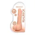 RealRock - realistični dildo s testisi - 17 cm - naravna barva