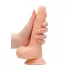 RealRock - realistični dildo s testisi - 17 cm - naravna barva