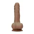 RealRock - dildo z modom - realističen, z modo - 17 cm - temno naravna barva